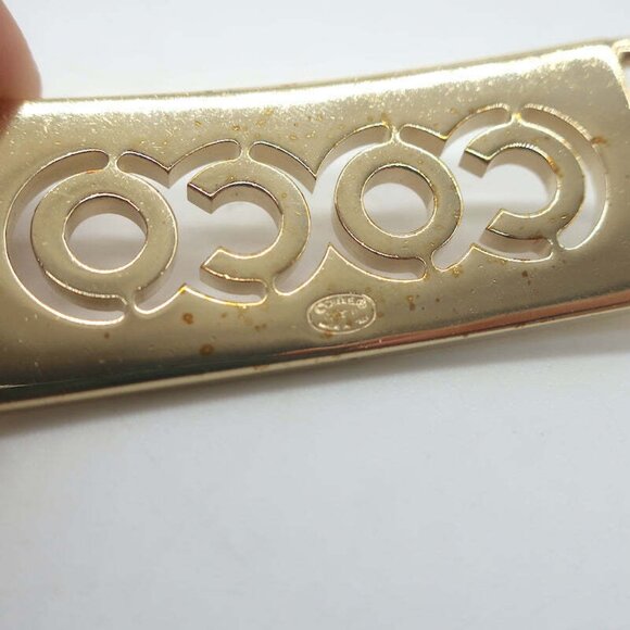 Chanel 02P Coco Name Plate Chain Belt Pink Crystals - Picture 5 of 6